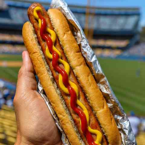 Los Angeles Dodgers Stadium Hot Dog